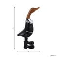 thumbnail image 4 of Decorative Wooden Wedding Duck Figurine for Home Decor - Fun Sculpture for Bathroom, Office, and Living Room Decor - Ideal Table Centerpiece, Shelf Display, or Coffee Table - 16", Black & White, 4 of 12