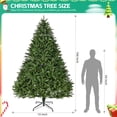 thumbnail image 2 of 9 FT Artificial Christmas Tree with Metal Stand, Premium Unlit Full Tree with 3655 Branch Tips, Festival Celebration Xmas Tree with Hinged Structure for Home/Office/Party, 2 of 8