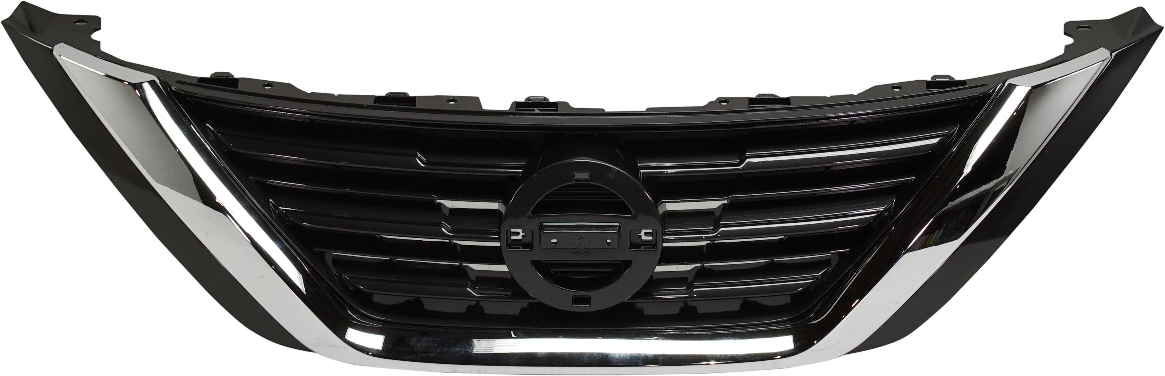 Fits 16-18 Altima Front Grill Grille Assembly Chrome Shell w/Silver Gray Insert