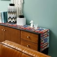 thumbnail image 3 of Independence Day Table Runner Cotton Linen 72 Inch Holiday Dresser Scarves, 4th of July Bird USA Flag Flower Bird Tablerunner for Kitchen Coffee Dining Bedroom Dinner Scarf Décor 13''x72'', 3 of 9