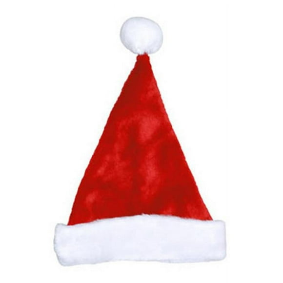 Dyno Seasonal Solutions 0402009AZSACC 17 Po Chapeau de Père Noël en Peluche Rouge avec Manchette en Peluche Blanche