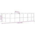 thumbnail image 4 of vidaXL Garden Raised Bed Grey 291x140x68 cm Powder-coated Steel, 4 of 4