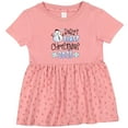 thumbnail image 3 of Inktastic Baby's First Christmas 2025-snowman Girls Baby Dress, 3 of 5