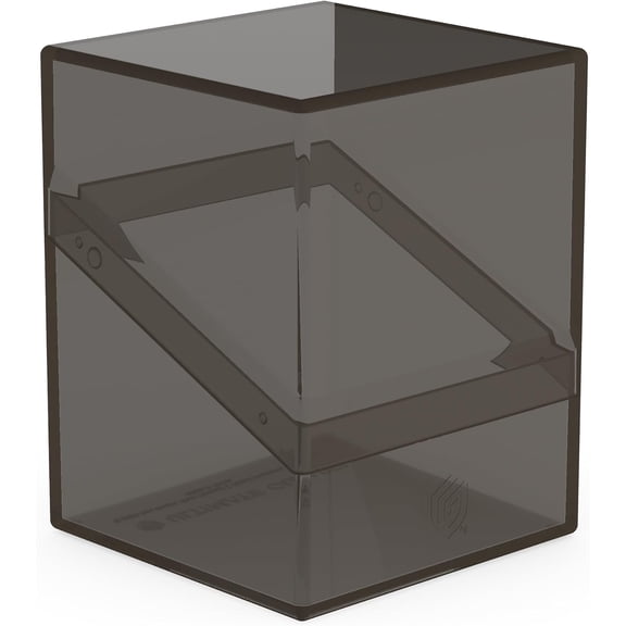 Collectible Ultimate Guard Boulder 100+ Clear, Deck Case for 100 Double-Sleeved TCG Cards, Onyx, Secure & Durable Storage for Trading Card Games, Transparent
