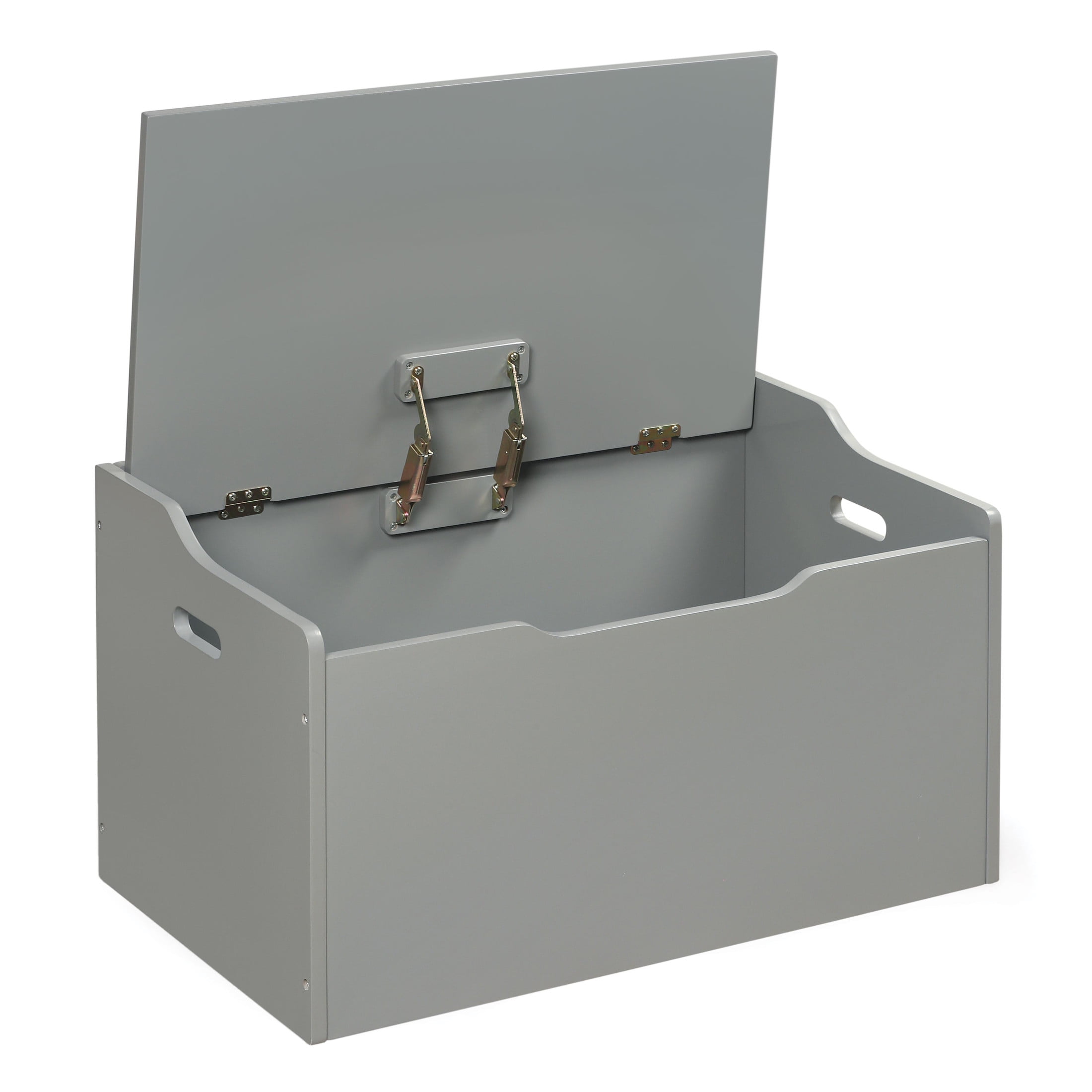 Badger Basket Child's Wooden 25 gal Bench Top Toy Box, Gray