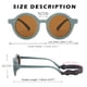 thumbnail image 5 of Gafas de Sol COASION para Bebé Polarizadas Redondas Verde/Marrón + Blanco/Marrón, 5 of 6