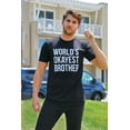 thumbnail image 7 of Mens Worlds Okayest Brother Shirt Funny T shirts Big Brother Sister Gift Idea Graphic Tees, 7 of 7