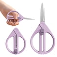 thumbnail image 2 of Solivara Cute Water Drop Design Portable Retractable Folding Craft Scissors For Art DIY Travel Sewing(Purple,5.51*3.54in), 2 of 9
