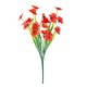 thumbnail image 2 of Artificial Flowers Bouquet Forked Spring Grass Pansy Daisy Stem Plastic Silk Faux Flower 7 Forks 1 Pc Blue Pink White Red Purple Yellow Home Wedding Decor, 2 of 6