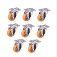 thumbnail image 1 of Paquete de Giratorias Ruedas Industriales Resistentes con para Muebles Y Banco de Trabajo, 1 Pulgada, Naranja Macarena  Todas las ruedas giratorias giratorias, 1 of 5