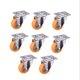 thumbnail image 1 of 8x Ruedas de Nylon de Ruedas Giratorias Capacidad de carga de Resistencia silenciosa Todos 4 tamaños seleccionados - pulgadas Yotijar Rueda giratoria de nailon, 1 of 6
