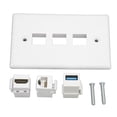 thumbnail image 1 of HD Interface Multimédia Wallplate,HD Interface Multimédia Mur Panneau de Sortie Port HD Interface Multimédia Plaque Murale Performances Fiables, 1 of 8