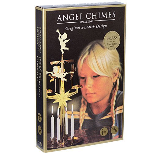 Original Swedish Angel Chimes Spinning Christmas Chimes with 4 Candles 
