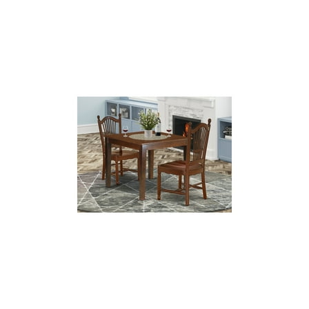 36" Square Dining Table Set - 3 Piece Kitchen Table & Chair Set