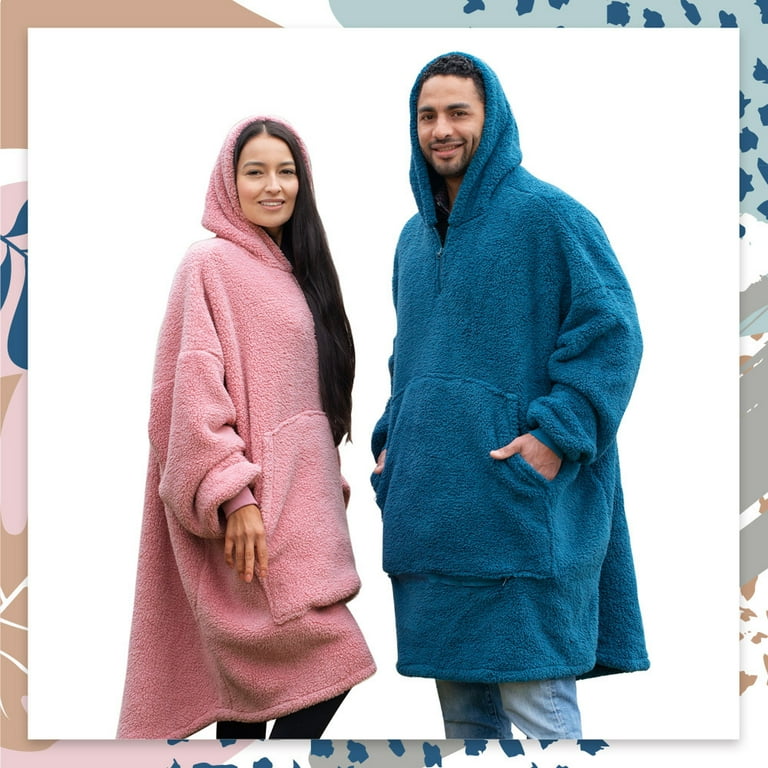Blanket with hoodie and sleeves shop