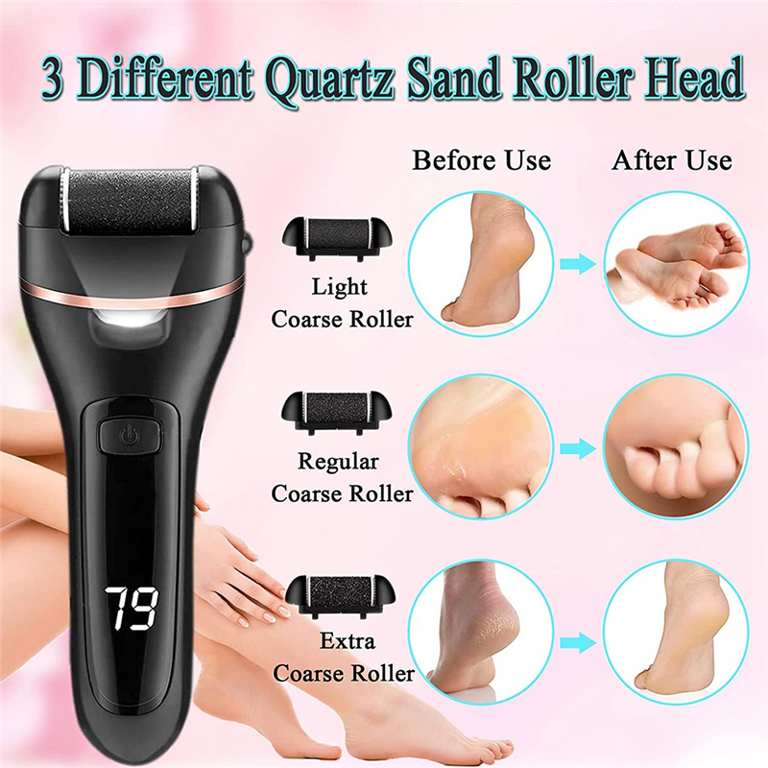 Rechargeable Electric Foot File Callus Remover Pedicure Machine Apparatus  for Heels Grinding Device Foot Corns Remove Roller