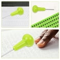 thumbnail image 4 of unbranded 2Ud Herramienta Braille De Plástico Verde Portátil Para Escritura Y Cómoda En Cualquier Lugar, 4 of 8