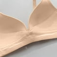 thumbnail image 5 of Maternity Nursing Bras for Breastfeeding, Pregnancy Deep V Neck Wireless Bra Complexion 34, 5 of 6
