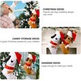 thumbnail image 5 of Calcetín navideño de peluche con forma de hueso de perro en 3D CHAO Bolsa de regalo amarillo, 5 of 5