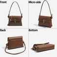thumbnail image 5 of Fashion One Shoulder Small Square Bag Soft Leather Solid Color Simple Crossbody Bag, 5 of 9
