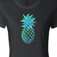 thumbnail image 4 of Inktastic Blue and Green Pineapple Women's T-Shirt, 4 of 5