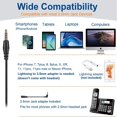 thumbnail image 2 of Auriculares Wantek con cable para computadora y micrófono: cancelación de ruido de 3,5 mm/2,5 mm para PC, portátil, Mac, iPhone y Samsung. Compatibles con Zoom, Teams, centro de llamadas y oficina en, 2 of 5