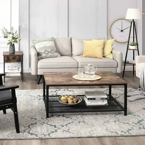 Solid Wood Tabletop Accent Furniture, Solid Wood End Tables For Living Room