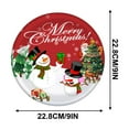 thumbnail image 3 of Blueek Christmas Party Supplies,9 Inches Christmas Paper Snowman and Santa Claus Disposable Plates for Party Dinner Tableware Decoration Supplies, 3 of 8
