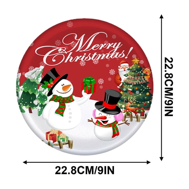 Decoraciones para fiestas con temática navideña Muñeco de nieve navideño Vasos de papel Platos de papel Cuchillos Tenedores y cucharas Vajilla desechable