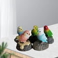 thumbnail image 4 of Estatuas de Aves Macarena Decoraciones de Jardín de Resina 5 Loros, 4 of 8