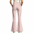 thumbnail image 4 of JAJAHO Girls Flare Leggings Slim Fit Bell Bottoms Stretchy School Uniform Pants, Sizes 5-16Y, 4 of 4