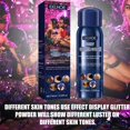 thumbnail image 1 of 2.02fl Spray de brillo brillante Resplandor de cara de cabello Resaltador de brillo Spray de brillo de cuerpo de cabello para fiesta Discoteca Macarena Spray de purpurina para el cuerpo, 1 of 8