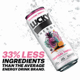 thumbnail image 2 of Lucky Energy Sugar Free Energy Drinks 16 fl oz Can, Tropical Thrill with Maca, Ginseng, Taurine, Beta-Alanine, 200mg Caffeine, Zero Calories, 2 of 6