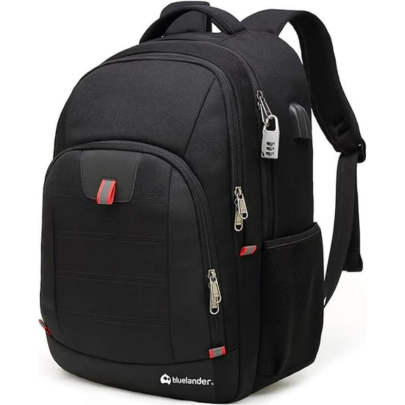 Mochila para Laptop con candado (Negro) Bluelander Mochila antirrobo para laptop