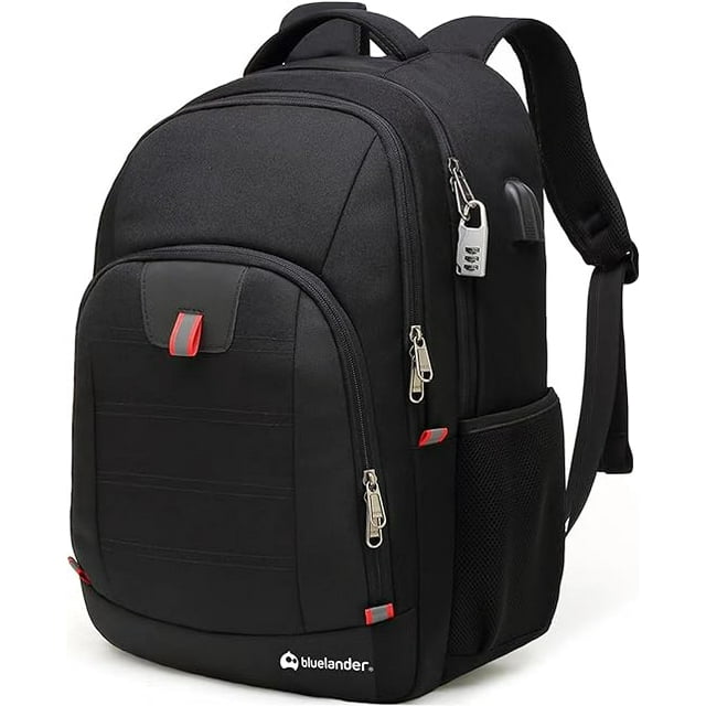 Mochila para Laptop con candado (Negro) BLUELANDER Mochila antirrobo para laptop