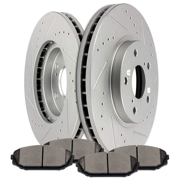 SCITOO Brake Kit Front Brake Rotors and Ceramic Brake Pads fit for 2001-2002 for Acura MDX,1999-2004 for Honda Odyssey