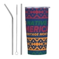 thumbnail image 1 of Vaso de acero inoxidable con tapa y orgullo indígena, para el mes de la herencia indígena, de 20 oz, taza térmica portátil, 1 of 7