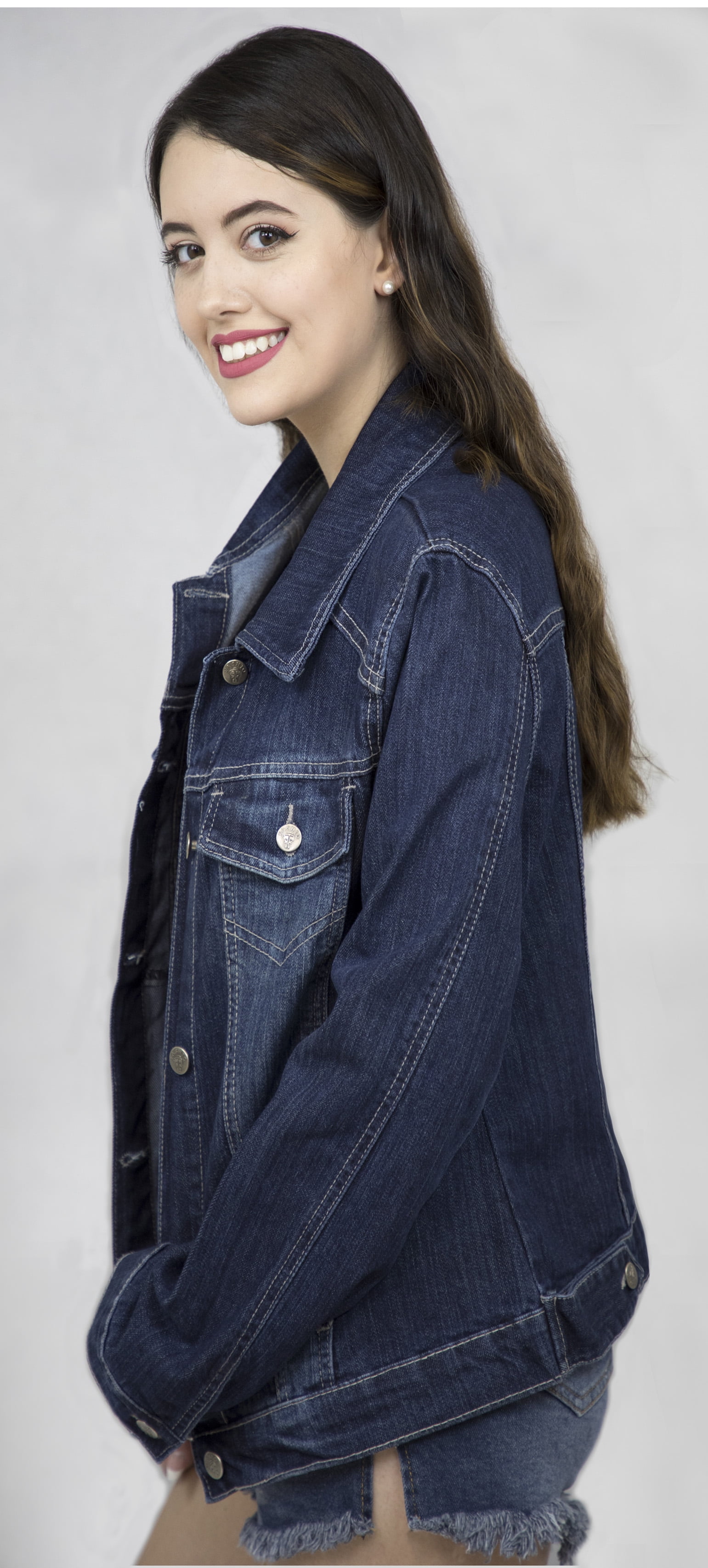 denim jacket with soft sleeves