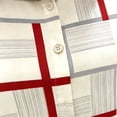 thumbnail image 6 of Women's Plus Size Linen Blend Short Sleeve Dresses Solid Color Loose Shirt Collar Casual Dress, 6 of 6