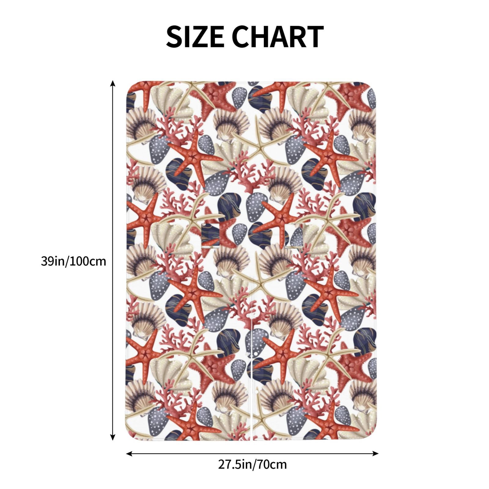 Naloa Starfish Shell Baby Car Seat Cover, Breathable Baby Carrier Cover, Multiuse Baby Carrier Cover & Nursing Breastfeeding Cover