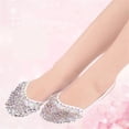 thumbnail image 3 of Haff-sole Belly Dance Shoes With Sequins Rhinestones For Ballet/Latin/Dancing Shiny Dancing Foot-Thongs, 3 of 7