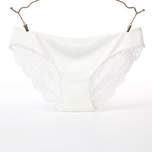 Braguitas sexys de encaje de cintura baja para mujer, ropa interior sin costuras Ice Sik para mujer