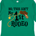 thumbnail image 4 of Inktastic No, This Ain't My 1st Rodeo Cowboy Hat and Lasso Boys or Girls Long Sleeve Toddler T-Shirt, 4 of 5