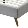 thumbnail image 4 of Benjara Eastern King Bed with Button Tufted Headboard , Light Gray, 4 of 5