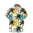 thumbnail image 4 of ZQUUVOU Men's Hawaiian Shirt Floral Print Short Sleeve Summer Button Shirt (B-Multicolor,M), 4 of 4