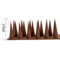 thumbnail image 3 of MOAOASPER Plastic Bird Spike Strips for Fence and Wall, Climbing Deterrent Spikes for Pigeons Cats and Small Animals, 17.7 Inch Garden Security Spikes for Roof and Patio Protection, 3 of 5