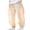 Khaki, variant on Children's Summer Pants Girls Boys Lightweight Elastic Waist Mesh Wide Leg Pants Baggy Casual Joggers with Pockets 2-15 Y