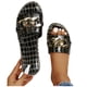 thumbnail image 4 of Amzcrzy Zapatos de mujer,Zapatos de mujer,Zapatillas de mujer, Sandalias planas de mujer, sandalias de playa para mujer, zapatillas casuales antideslizantes de verano Sandalias Mujer Zapatillas De Ca, 4 of 4