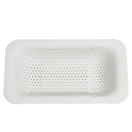 

Colander Strainer Basket with Non-Slip Strips for Kitchen Sink-White