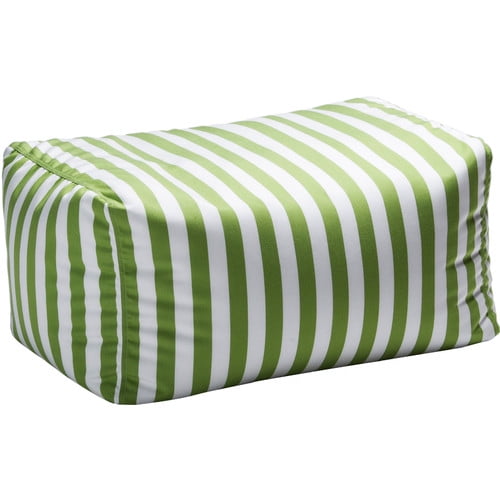 Ja Leon Outdoor Striped Bean Bag Ottoman